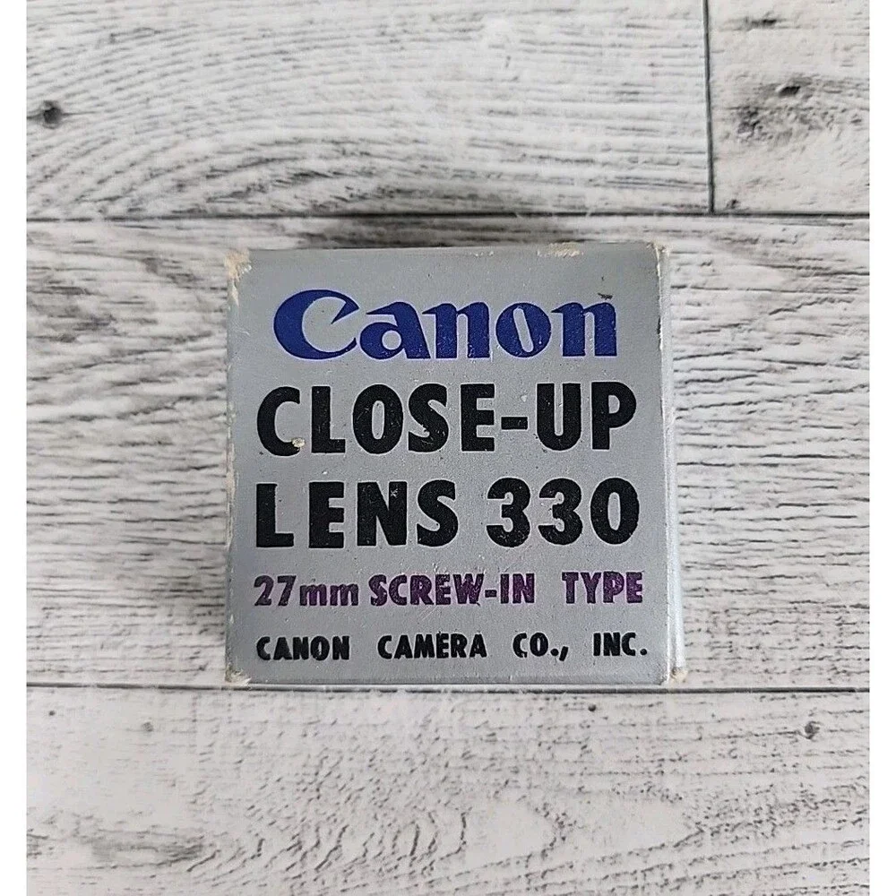 27mm Screw-in Filter Vintage Early CANON CLOSE-UP LENS 330 Made in Japan